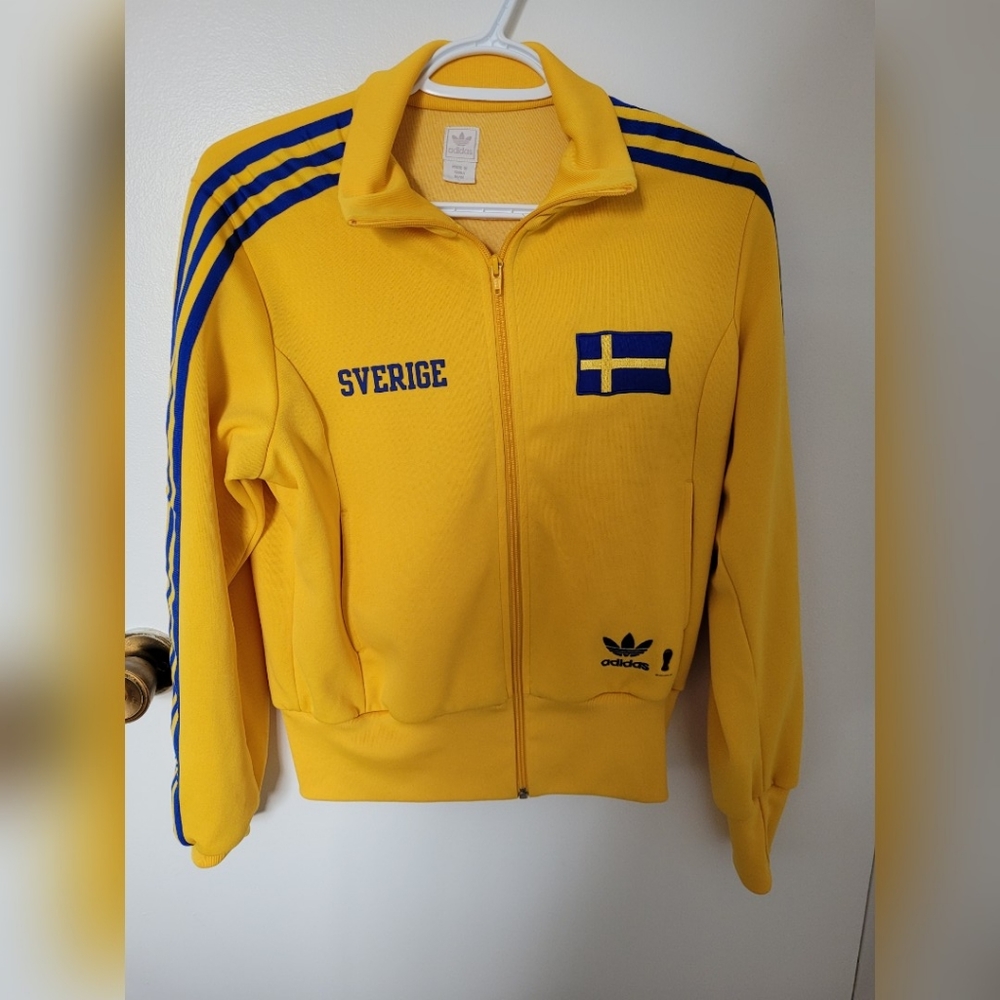 Adidas Sweden Track Top, Medium, Yellow